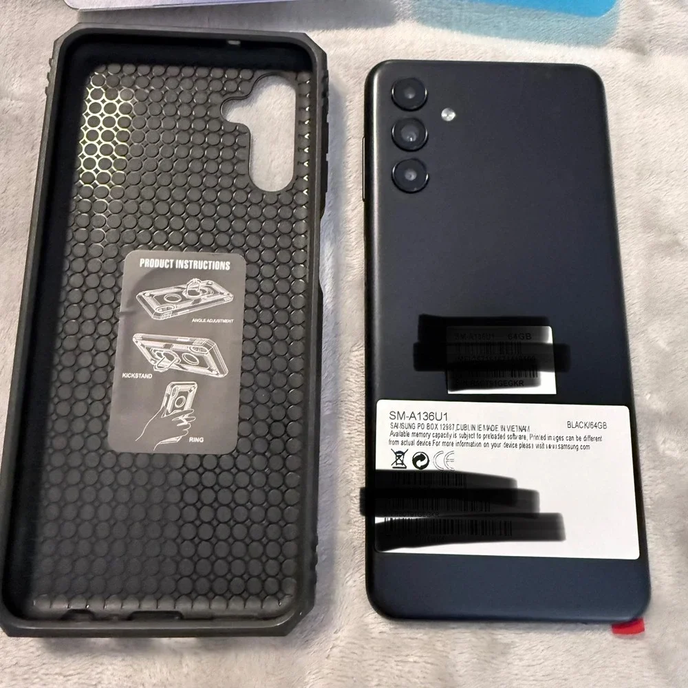 Samsung Galaxy A13‎ 5G 64GB Black +256GB SD Bundle Case Charger